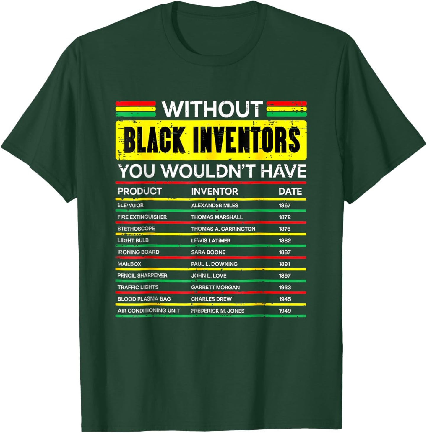 Without Black Inventors History Month African Men Women Kids T-Shirt - T-Shirt | Forest