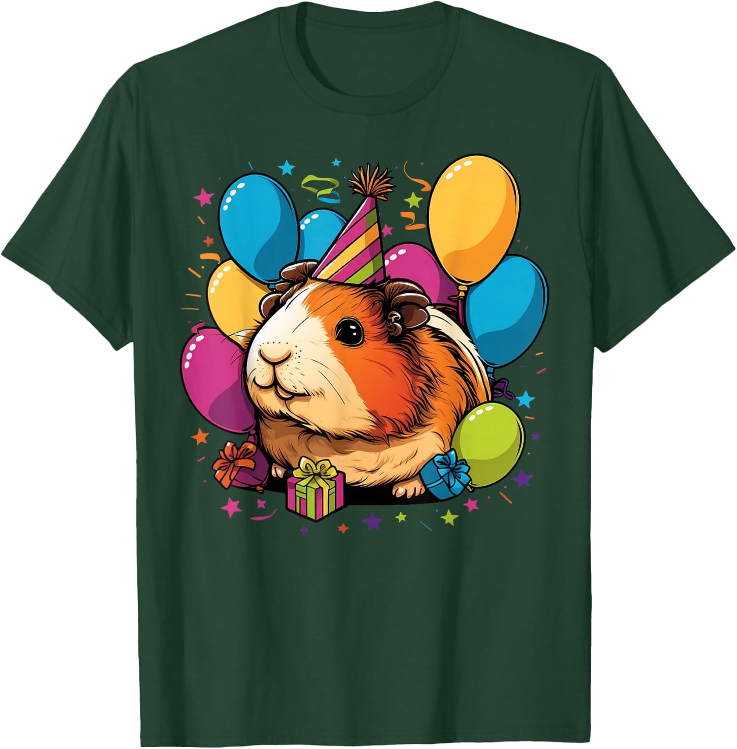 Celebration Guinea Pig Event Birthday Party Guinea Pig T-Shirt - T-Shirt | Forest