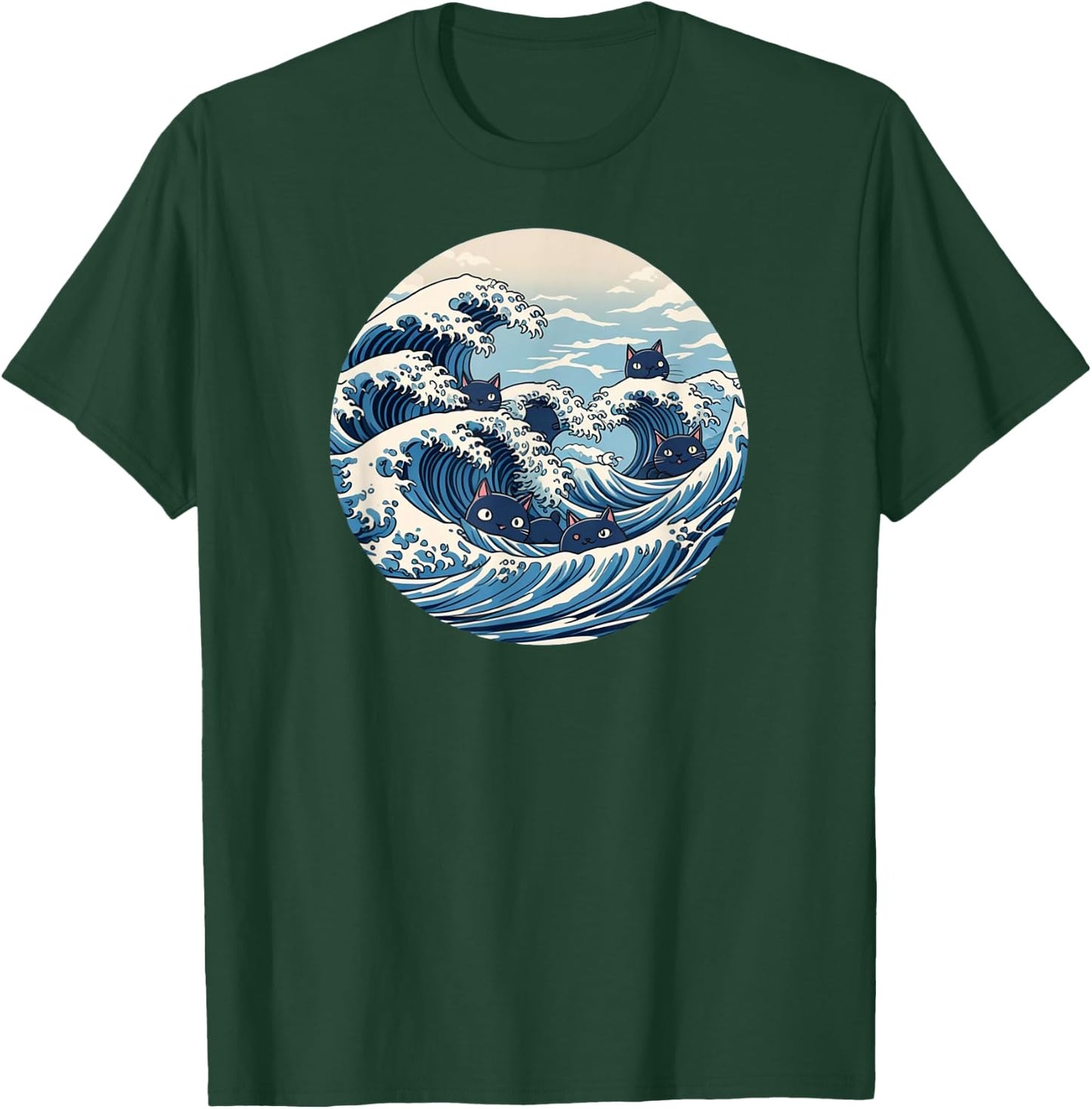 Blue Wave of Cat Ladies for Kamala T-Shirt - T-Shirt | Forest