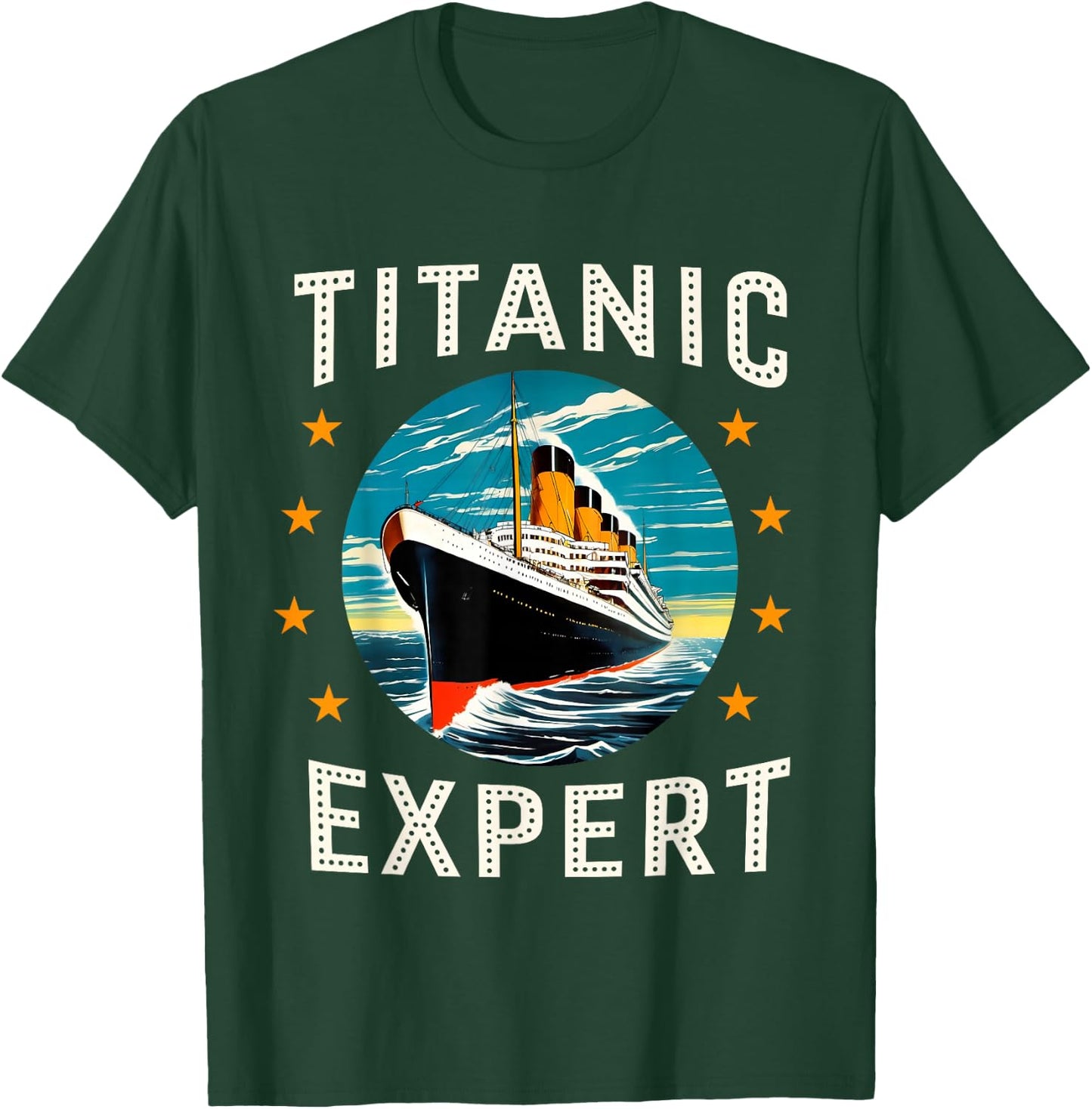 Titanic Expert Funny RMS Titanic Birthday Merch for Kids and Boys , black T-Shirt - T-Shirt | Forest