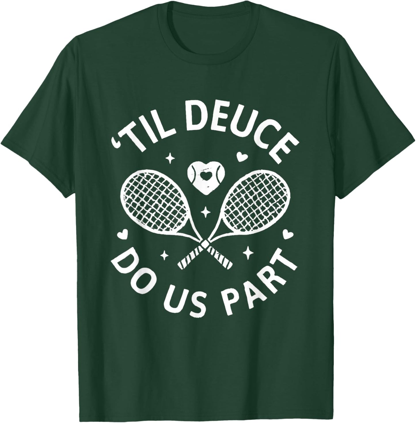 Funny Matching Tennis Married Couple Players T-Shirt - T-Shirt | Forest