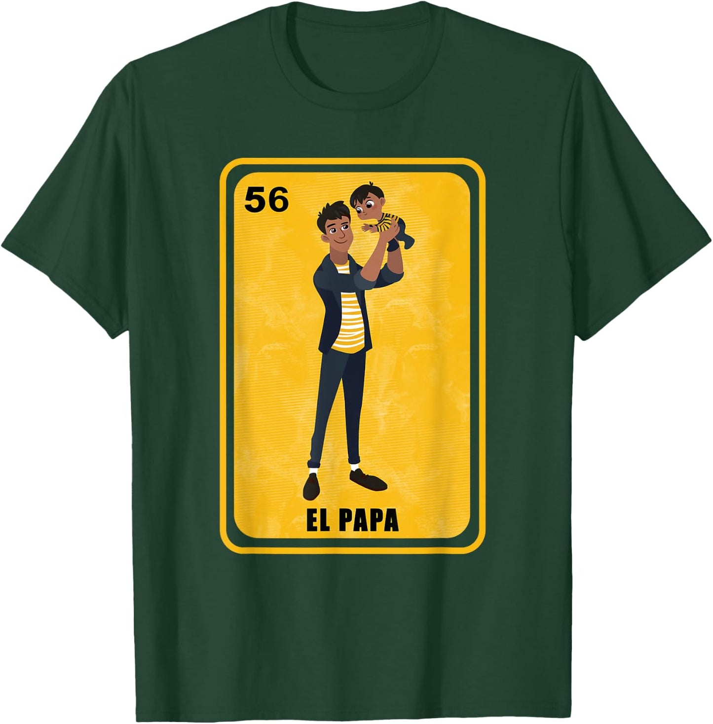 Funny Spanish-Mexican Bingo Gifts for Papa- El Papa T-Shirt - T-Shirt | Forest