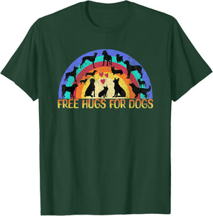 Funny cute unique Free Hugs for Dogs design for dog lovers T-Shirt - T-Shirt | Forest