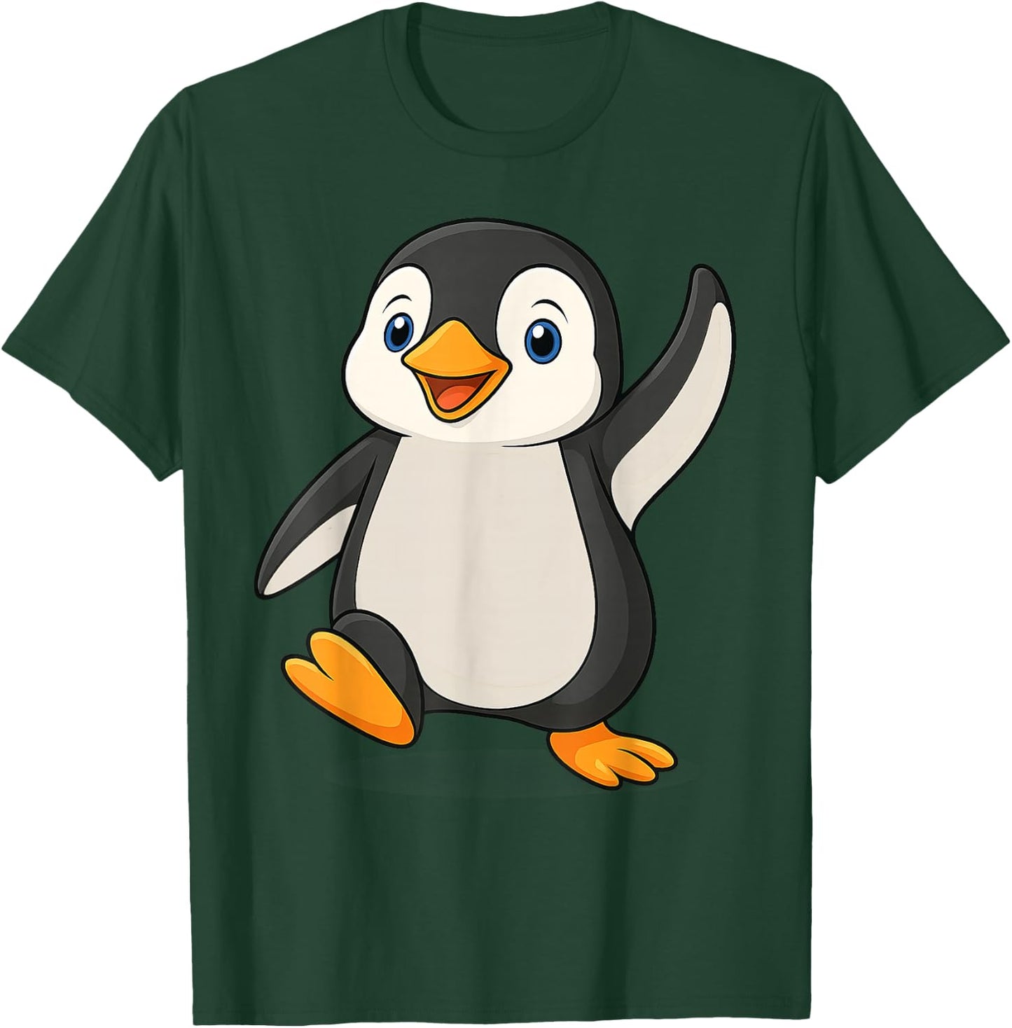 Cute Cartoon Fun Penguin T-Shirt - T-Shirt | Forest