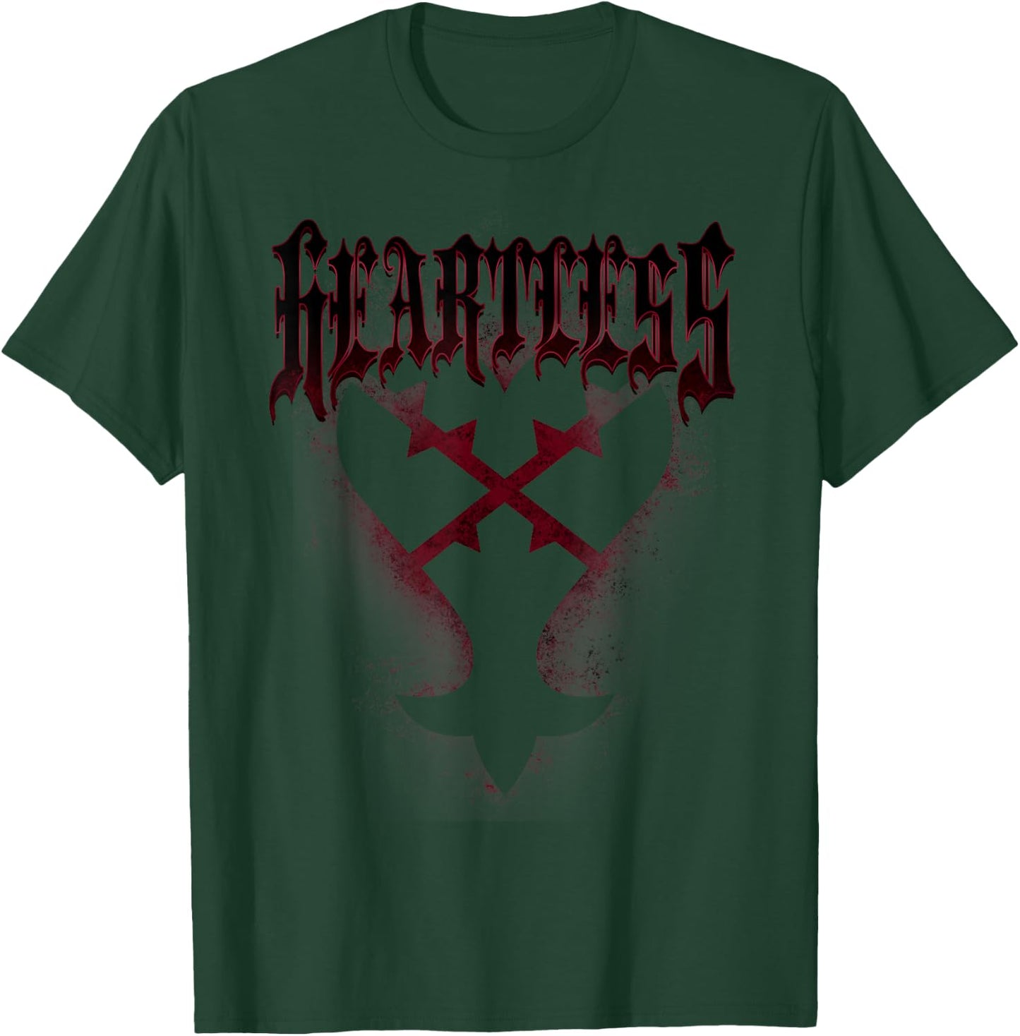 Disney Kingdom Hearts Heartless Symbol T-Shirt - T-Shirt | Forest