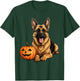 German Shepherd Dog Pumpkin Lazy Halloween Party Costume T-Shirt - T-Shirt | Forest