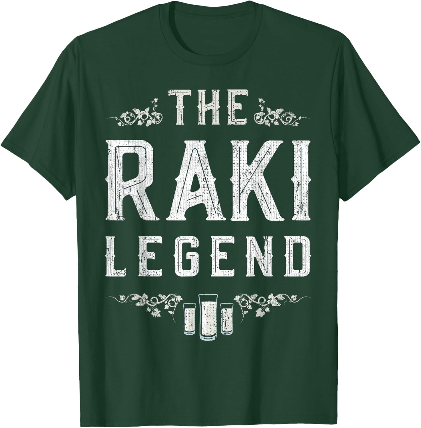 The Raki Legend Istanbul Turkish Türkei Turkey Türk Türkiye T-Shirt - T-Shirt | Forest