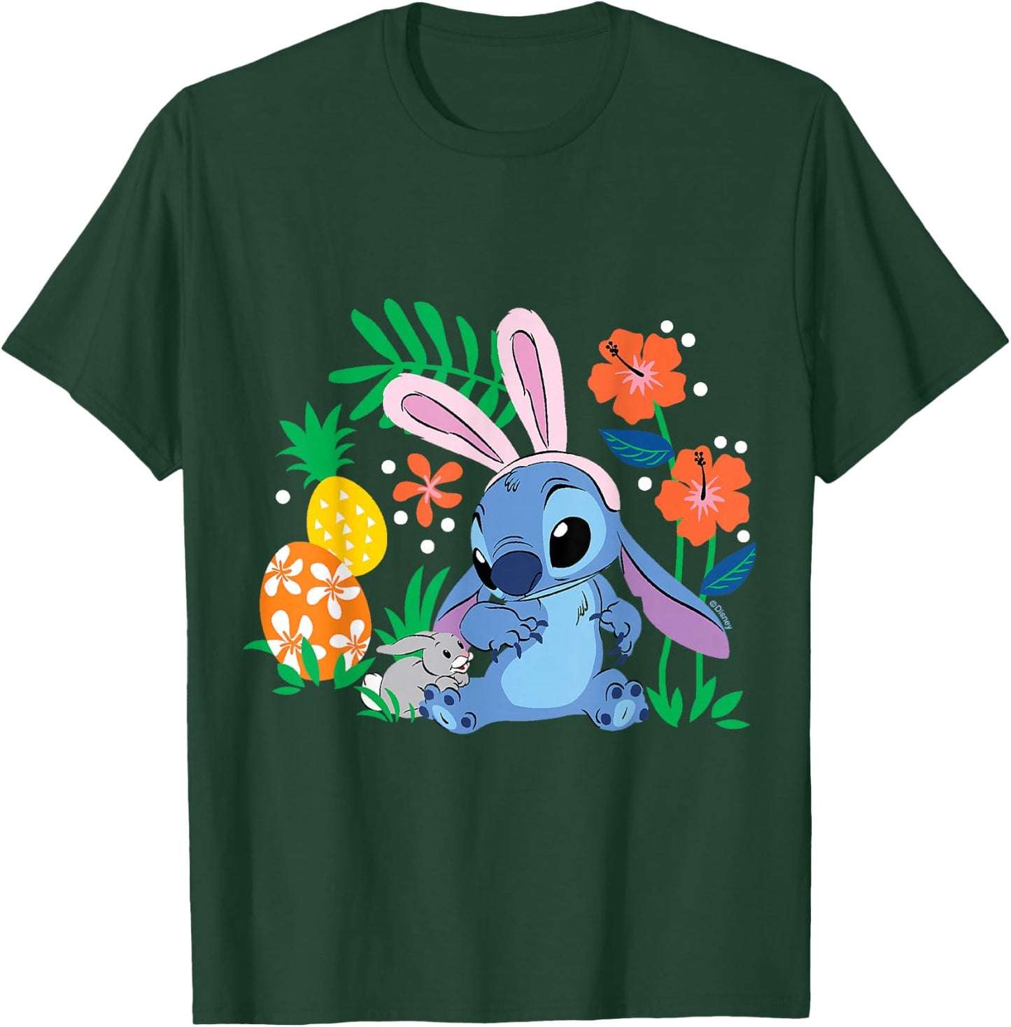 Lilo & Stitch - with Easter Bunny T-Shirt - T-Shirt | Forest