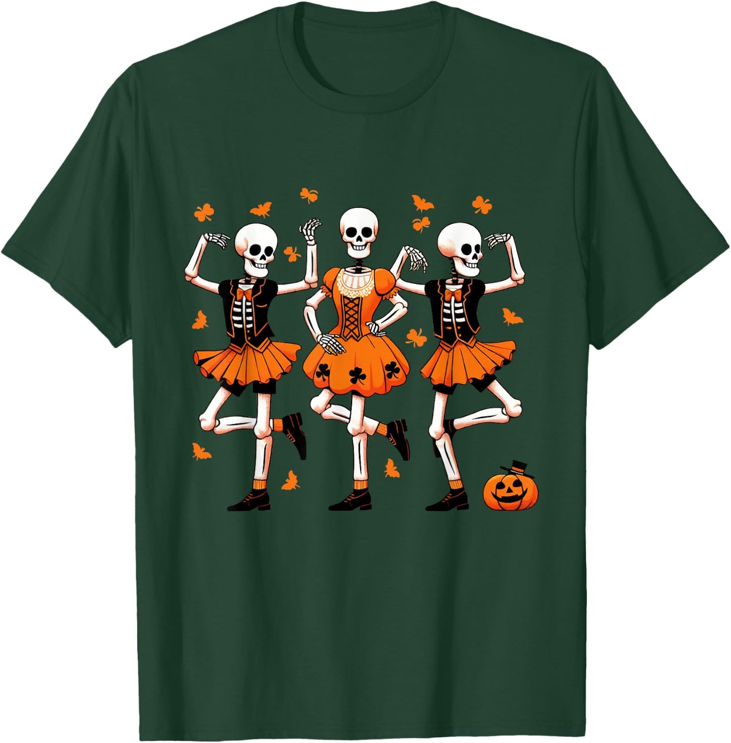 Irish Dancing Skeletons Spooky Dance Halloween Women's T-Shirt - T-Shirt | Forest