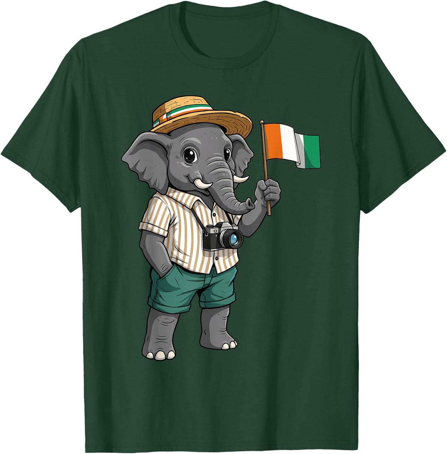 Ivory Coast Flag Cote D'Ivoire Ivorian Roots T-Shirt - T-Shirt | Forest
