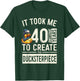 40th Birthday Ducksterpiece - Unique Duck Lover 40 Bday T-Shirt - T-Shirt | Forest