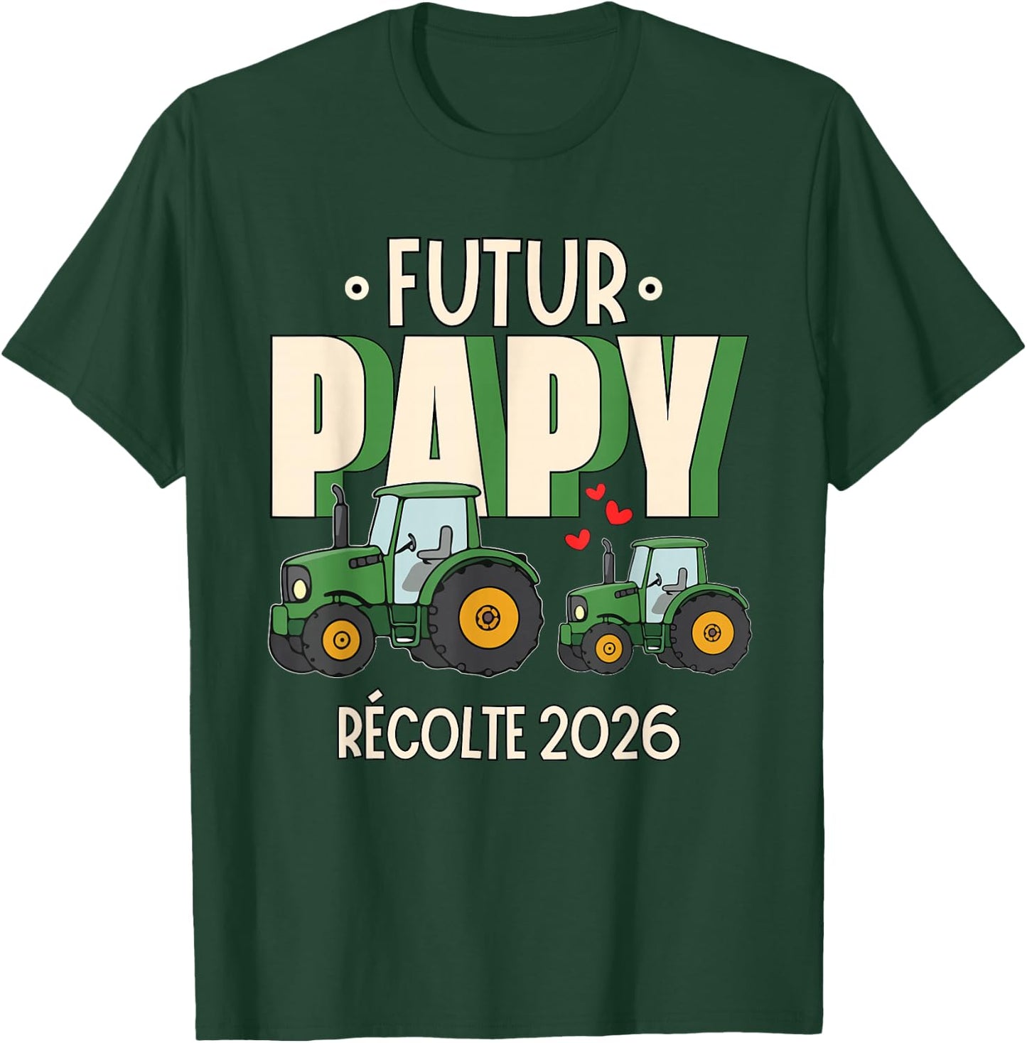 Gift Future Grandpa 2026 Announcement Future Grandpa Farmer T-Shirt - T-Shirt | Forest
