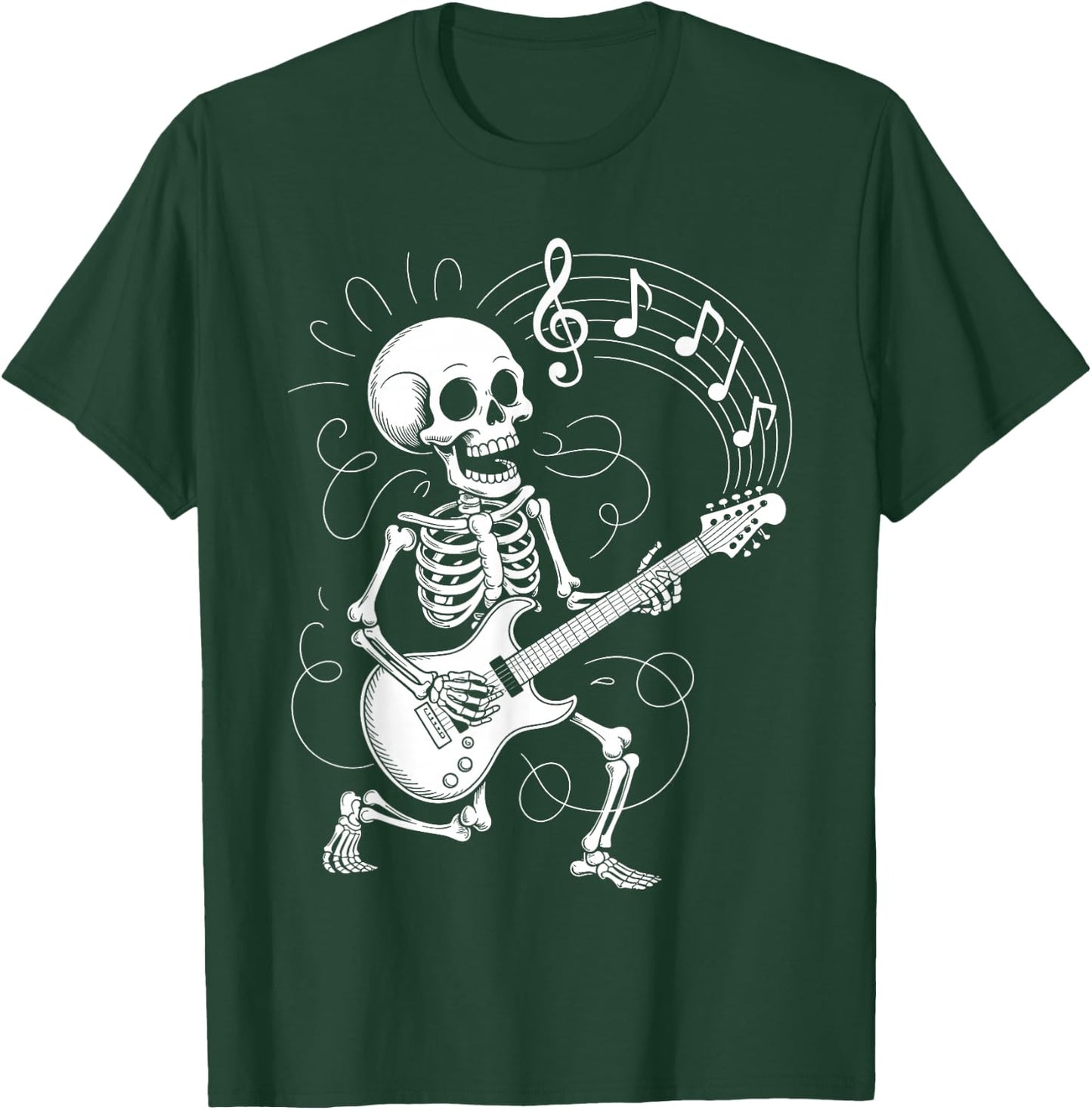 Funny Guitar Design Women Guitarist Guitar Player T-Shirt - T-Shirt | Forest