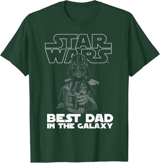 Star Wars Darth Vader Best Dad In The Galaxy Vater Papa T-Shirt - T-Shirt | Forest