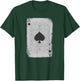 Vintage Distressed Ace of Spades Poker Playing Card Art T-Shirt - T-Shirt | Forest