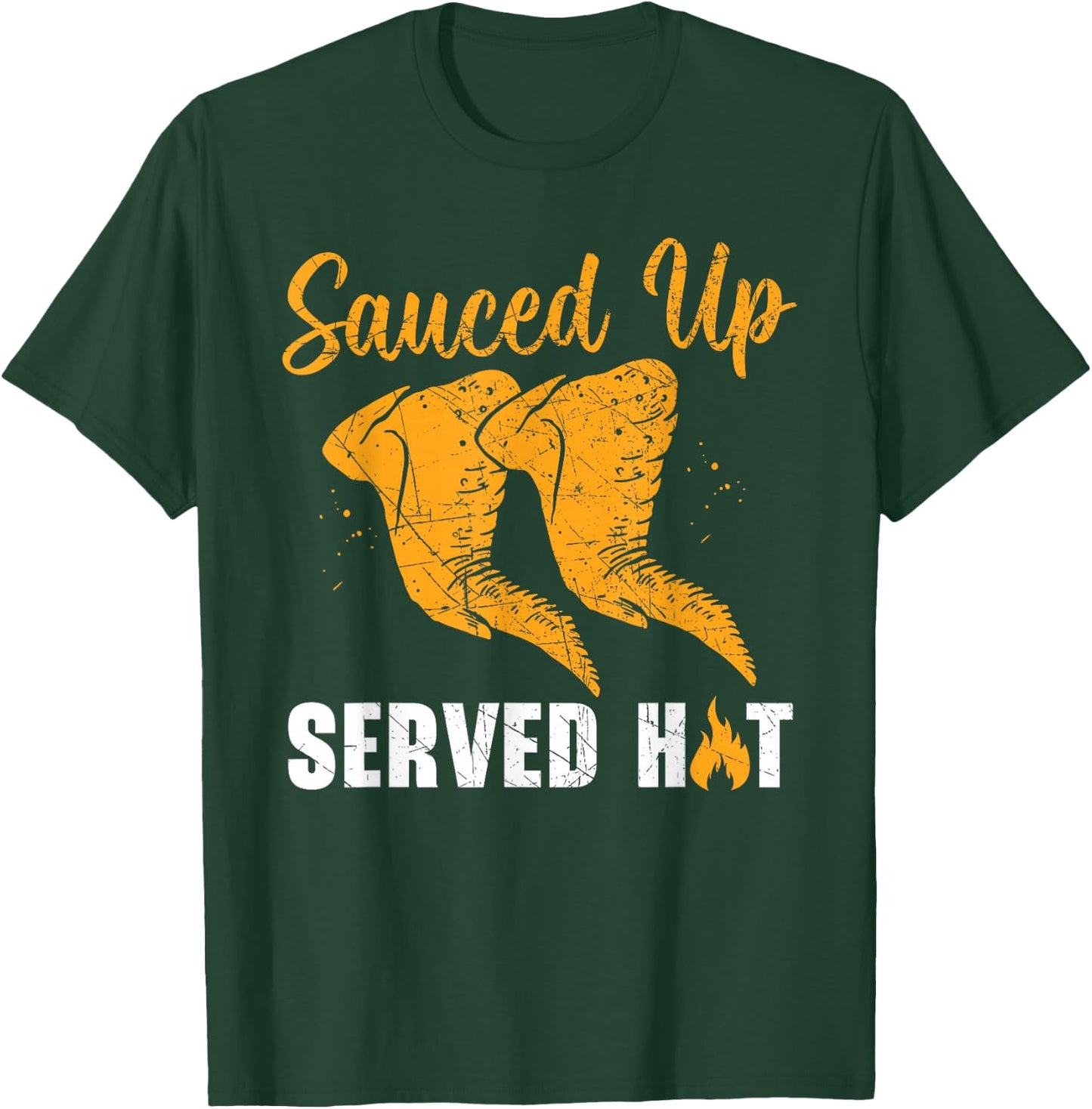 Buffalo Wings Foodie American Food Lover Chicken Wings T-Shirt - T-Shirt | Forest