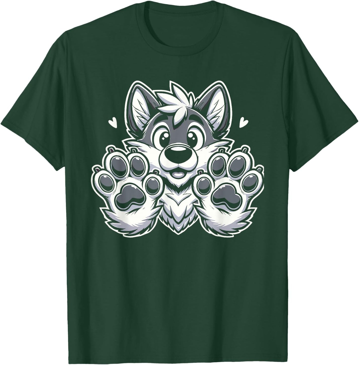 Fursuit Enthusiast Costume Design Furry Art Furry Culture , black T-Shirt - T-Shirt | Forest