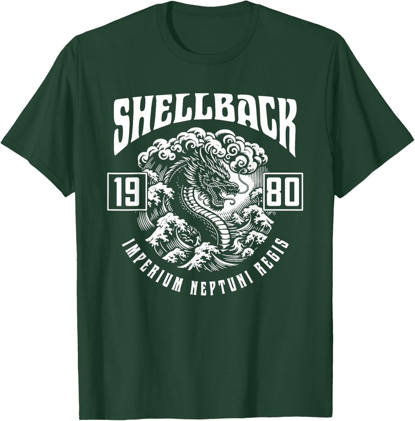 Shellback 1980 Equator Crossing Design for the year 1980 T-Shirt - T-Shirt | Forest