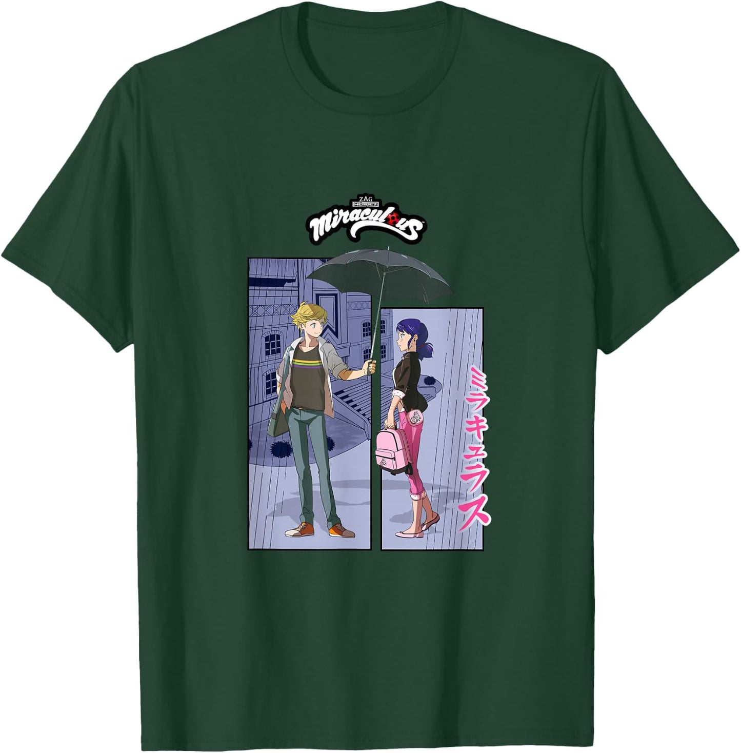Miraculous Ladybug Manga Marinette Adrien Be Miraculous T-Shirt - T-Shirt | Forest