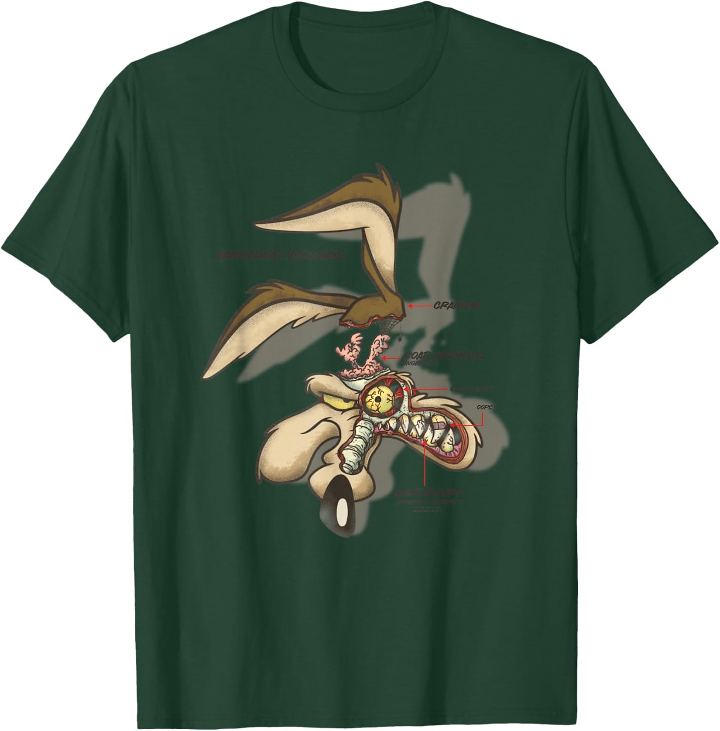Looney Tunes Wile E. Coyote X-Ray T-Shirt - T-Shirt | Forest