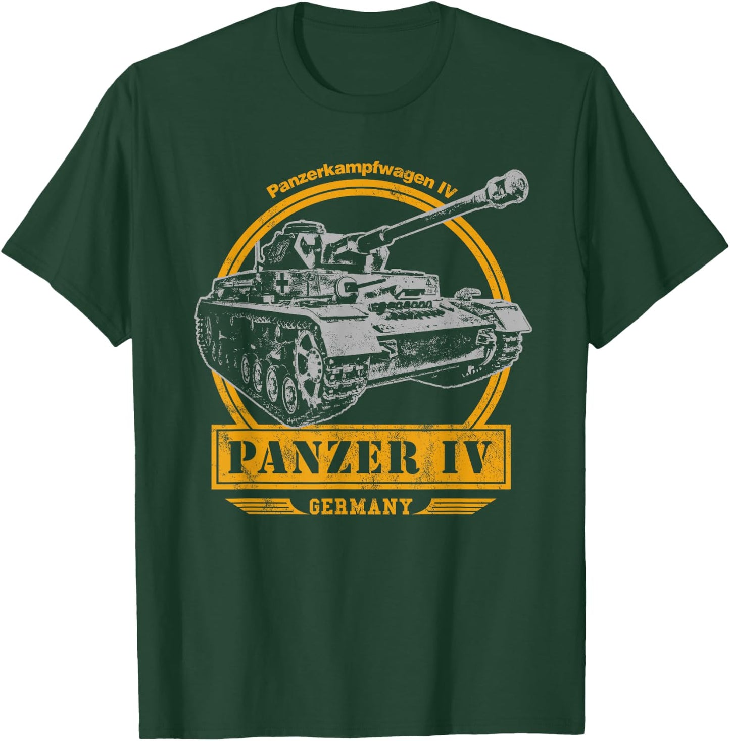 Panzer IV WW2 Tank T-Shirt - T-Shirt | Forest