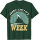 Sorry i can't it's Week, Vintage Shark Lover T-Shirt - T-Shirt | Forest