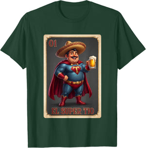 Mexican Uncle Drinking Lover TIO El TIO Mexican Bingo T-Shirt - T-Shirt | Forest