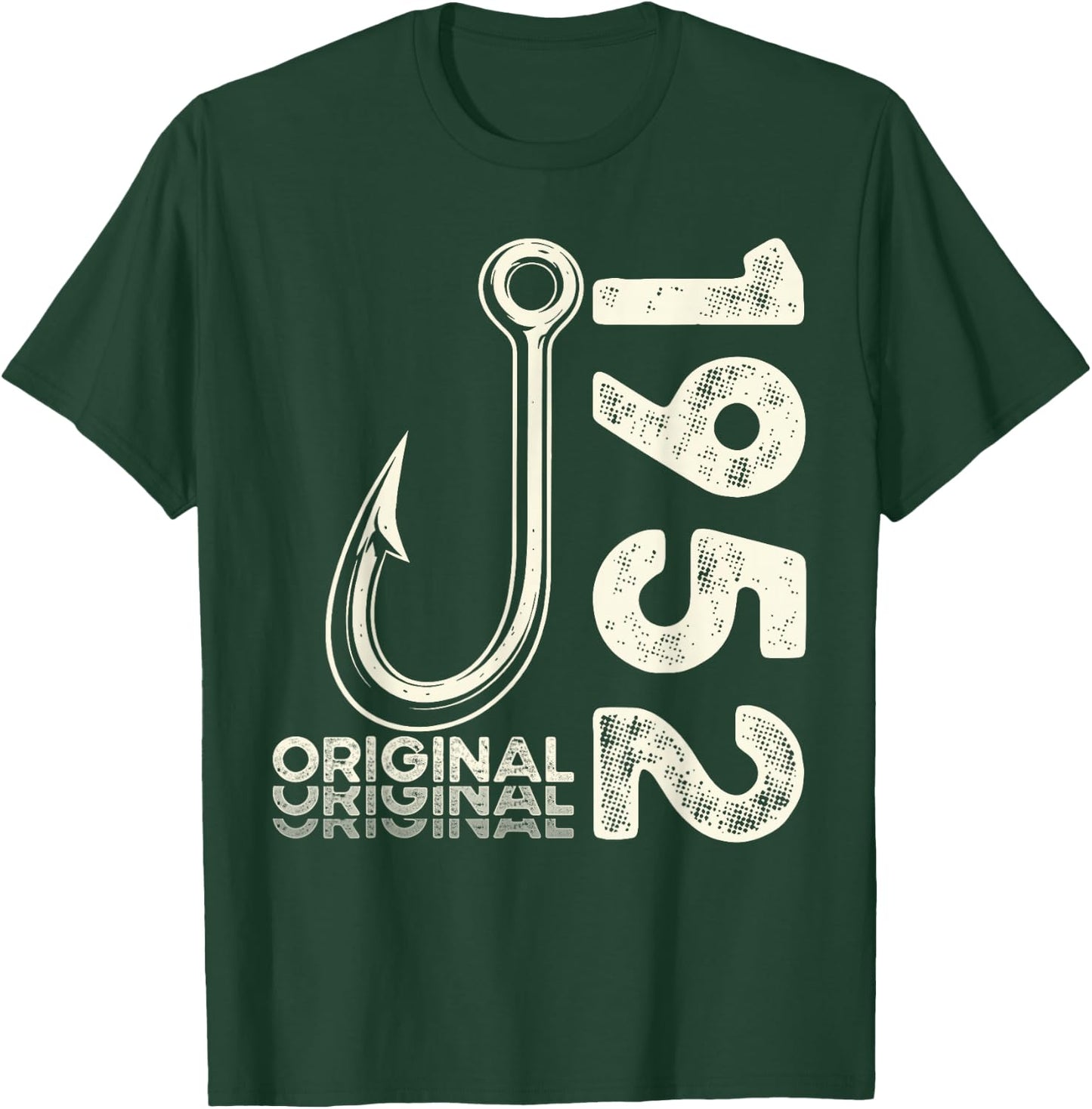 74 Geburtstag Mann Angler Original 1952 Limited Edition T-Shirt - T-Shirt | Forest