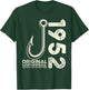 74 Geburtstag Mann Angler Original 1952 Limited Edition T-Shirt - T-Shirt | Forest