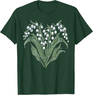 Lily Of The Valley Fleur Girl Saint-Valentin Plante Maman T-Shirt - T-Shirt | Forest