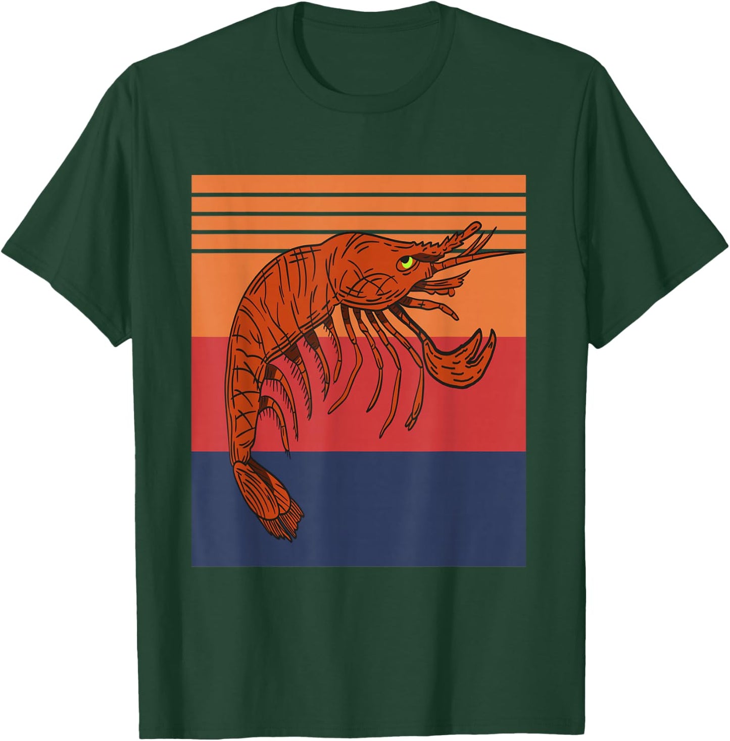 Retro Vintage Pistol Shrimp Collector Designs Present T-Shirt - T-Shirt | Forest