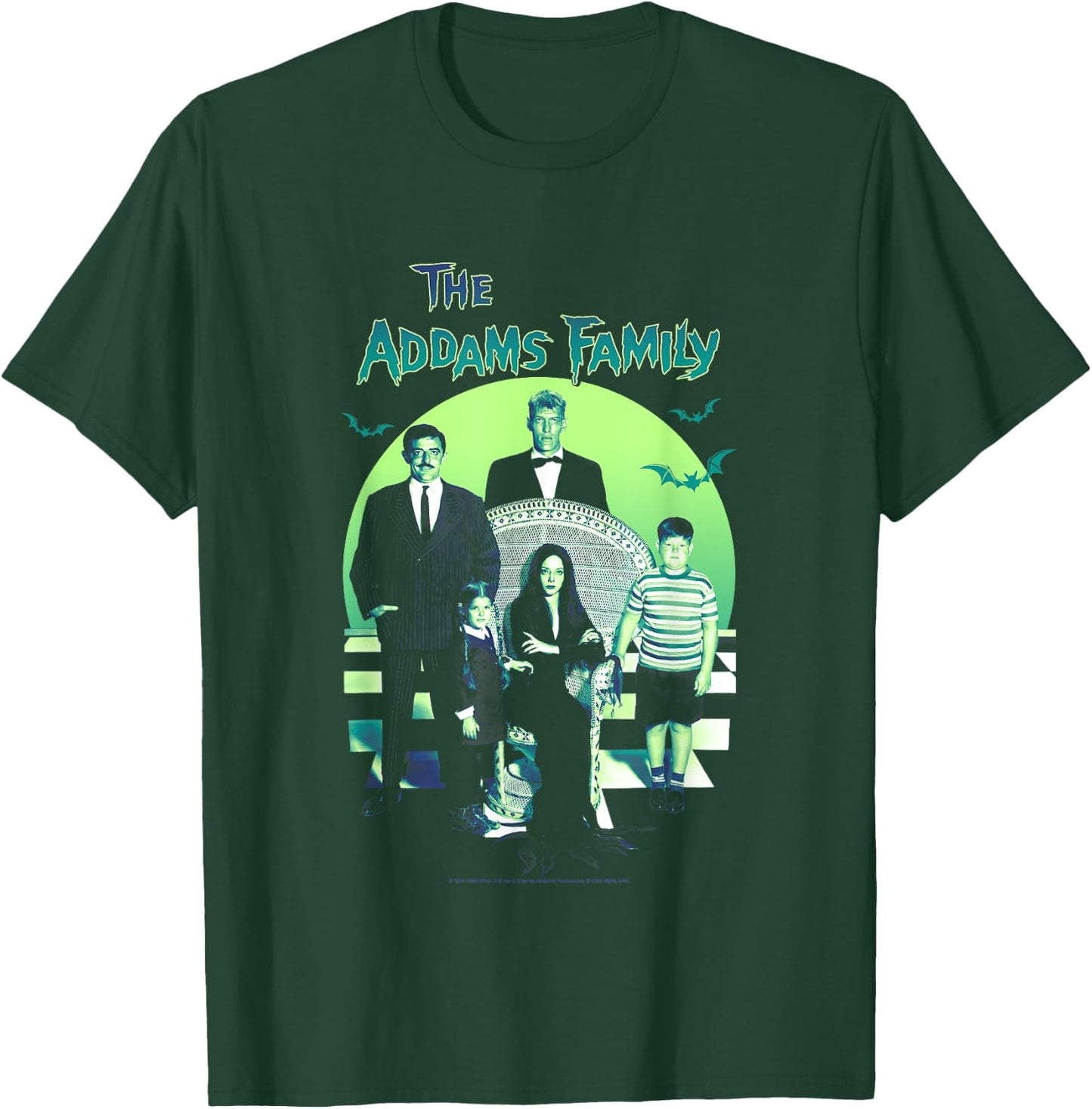 The Addams Family Spooky Gothic Vintage Family Portrait , Black, S T-Shirt - T-Shirt | Forest