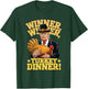 MEILAN -Adults Humor Funny Trump Winner Winner Turkey Dinner Thanksgiving - Black, Small, Short Sleeve T-Shirt - T-Shirt | Forest