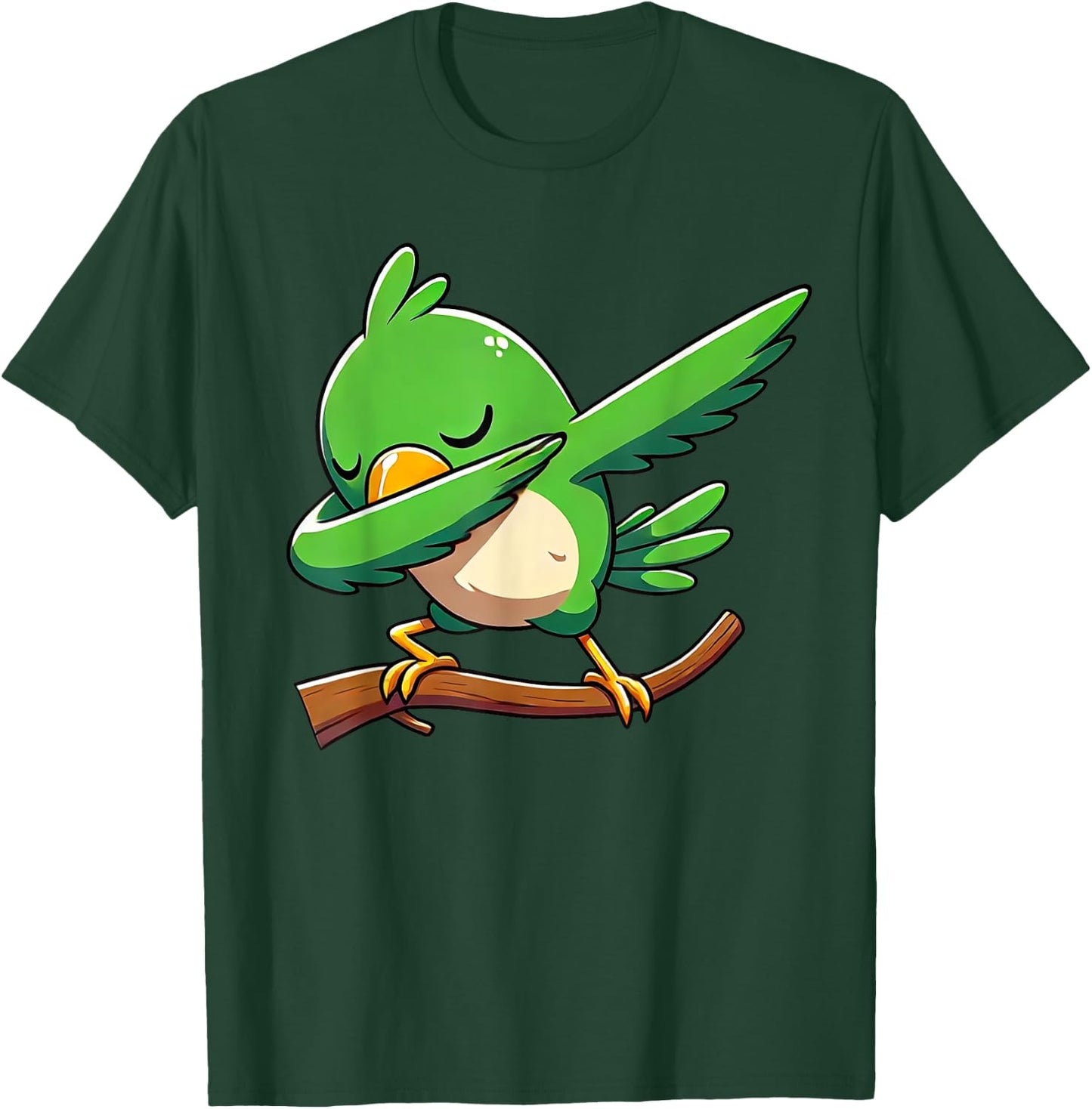 Dabbing Parrot Animal Funny Parrot Gifts Kids T-Shirt - T-Shirt | Forest