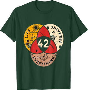 42 Answer to Life Universe and Everything Science Vintage T-Shirt - T-Shirt | Forest