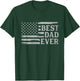 Best Dad Ever Grey Vintage USA Flag Father's Day T-Shirt - T-Shirt | Forest
