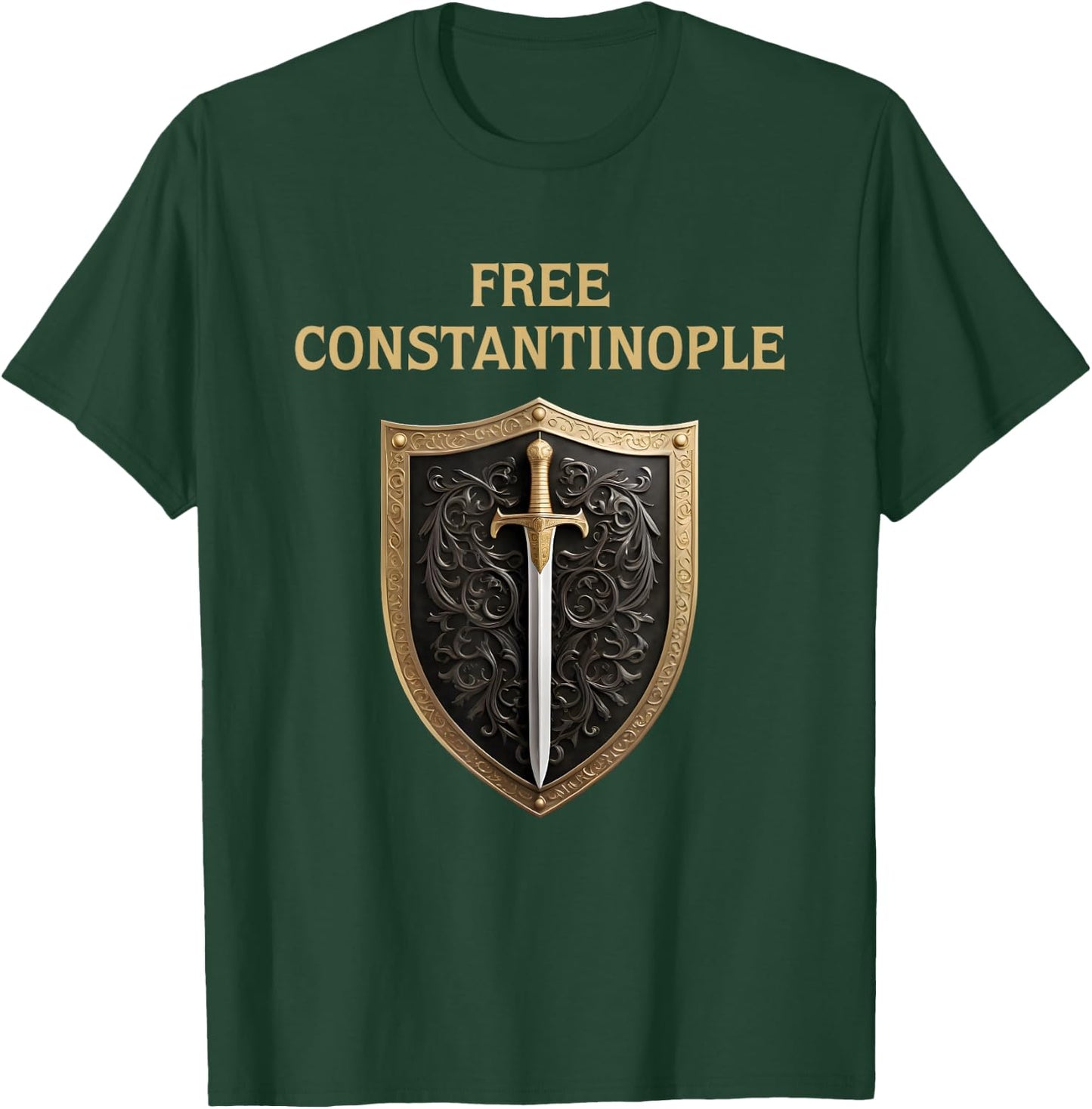 Free Constantinople Constantinopolitan Eastern Roman History T-Shirt - T-Shirt | Forest