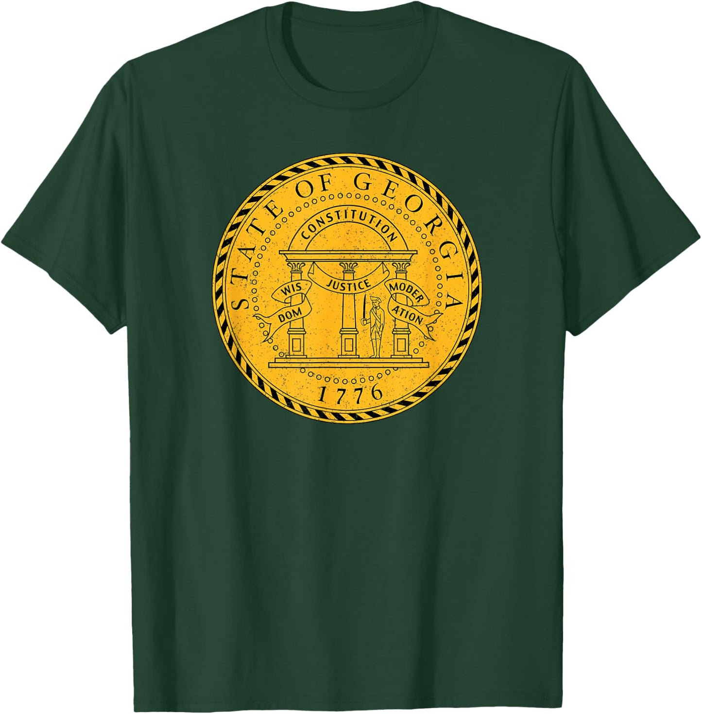 Georgia State Seal Flag T-Shirt - T-Shirt | Forest