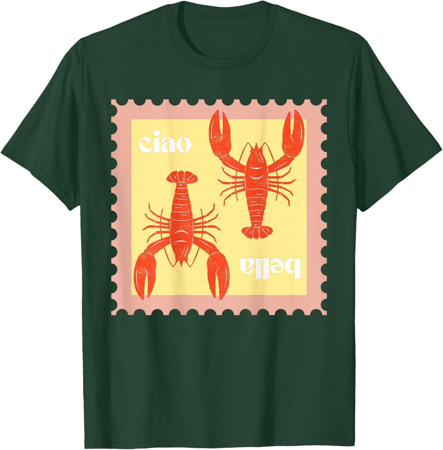 Lobster Hipster Design Summer Vibes T-Shirt - T-Shirt | Forest