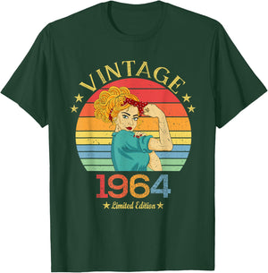 1964. Gift Vintage 1964 Gifts Born in 1964 T-Shirt - T-Shirt | Forest