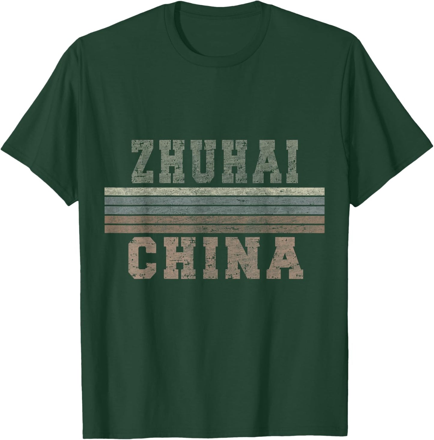 Retro Zhuhai, China T-Shirt - T-Shirt | Forest