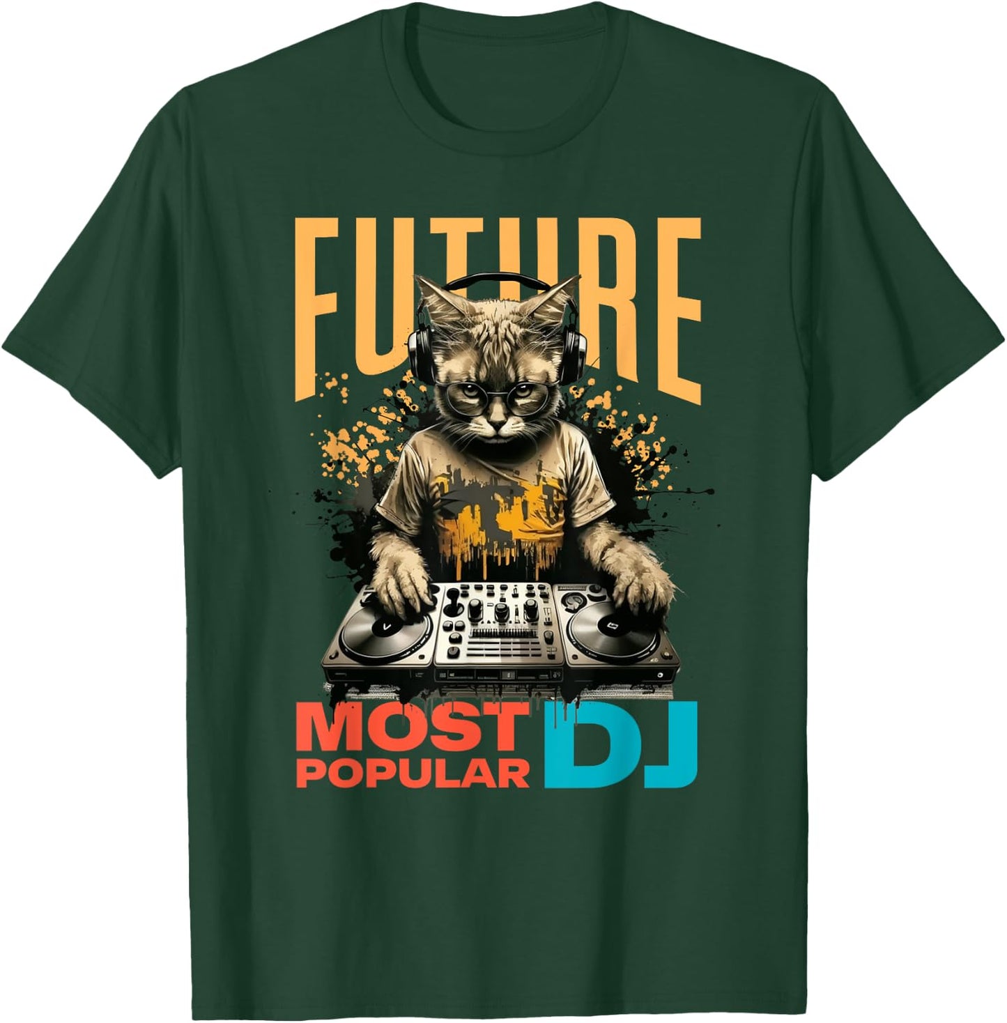 Future Most Popular DJ, Beginner And Child DJ , Black, S T-Shirt - T-Shirt | Forest