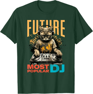 Future Most Popular DJ, Beginner And Child DJ , Black, S T-Shirt - T-Shirt | Forest