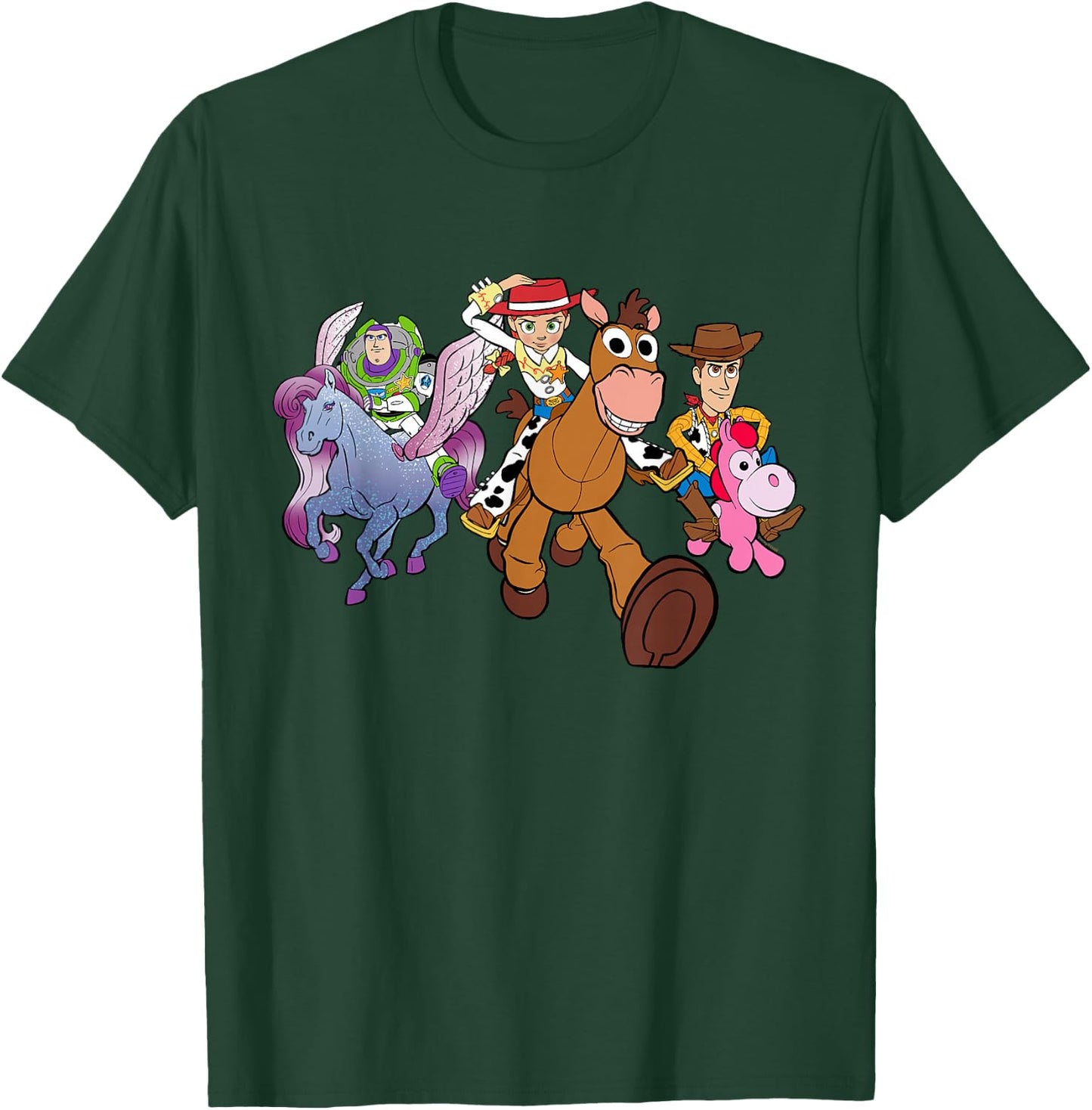 Disney and Pixar's Toy Story 5 Jessie Buzz & Woody Ride T-Shirt - T-Shirt | Forest