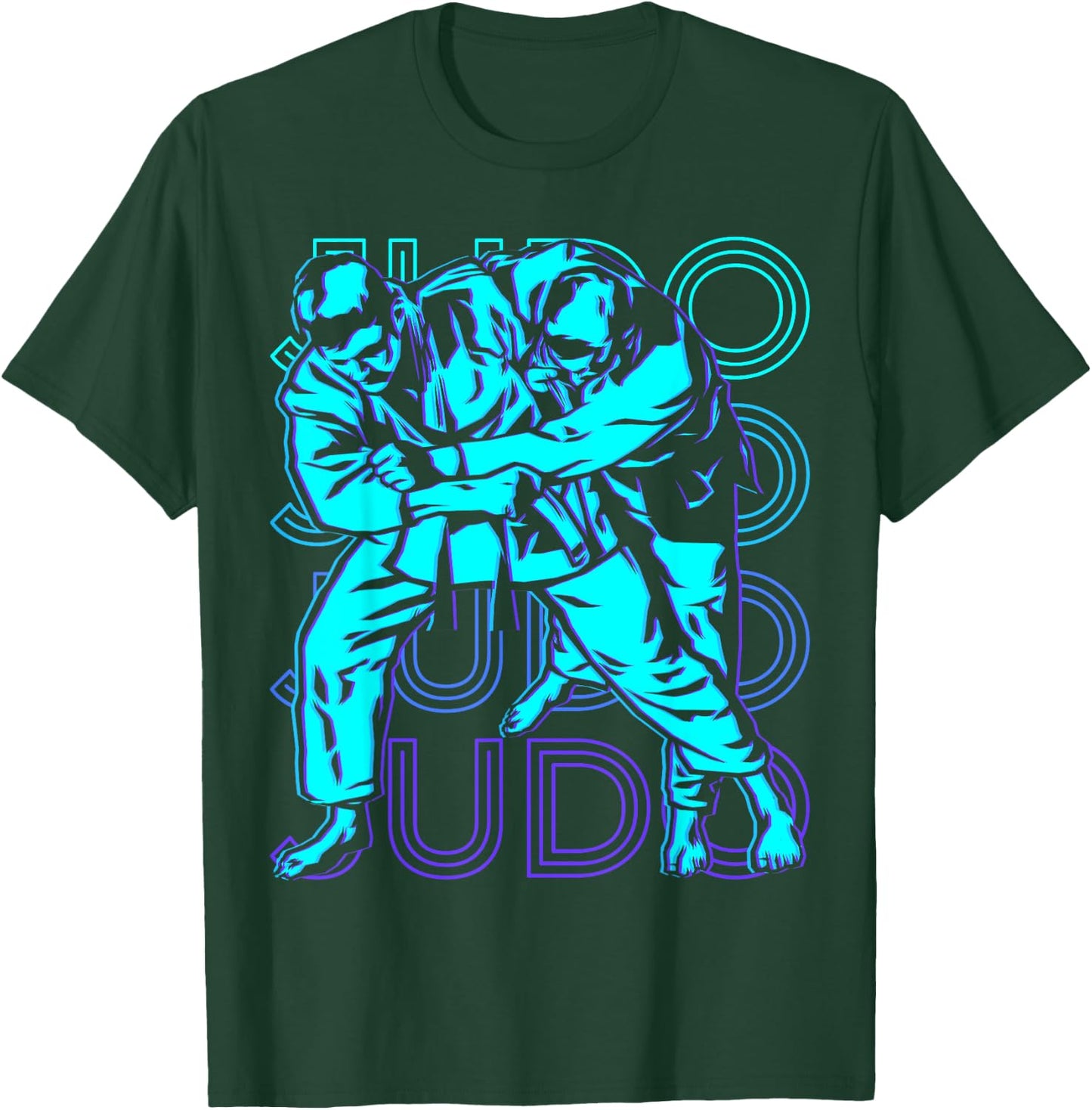 Judo Retro , black, s T-Shirt - T-Shirt | Forest