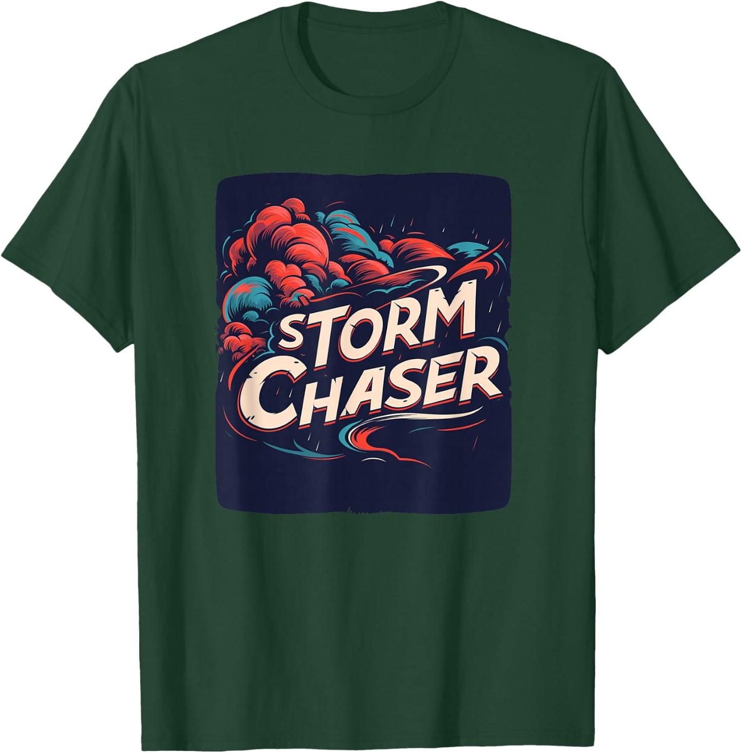 Storm Chaser with colorful Clouds Costume T-Shirt - T-Shirt | Forest