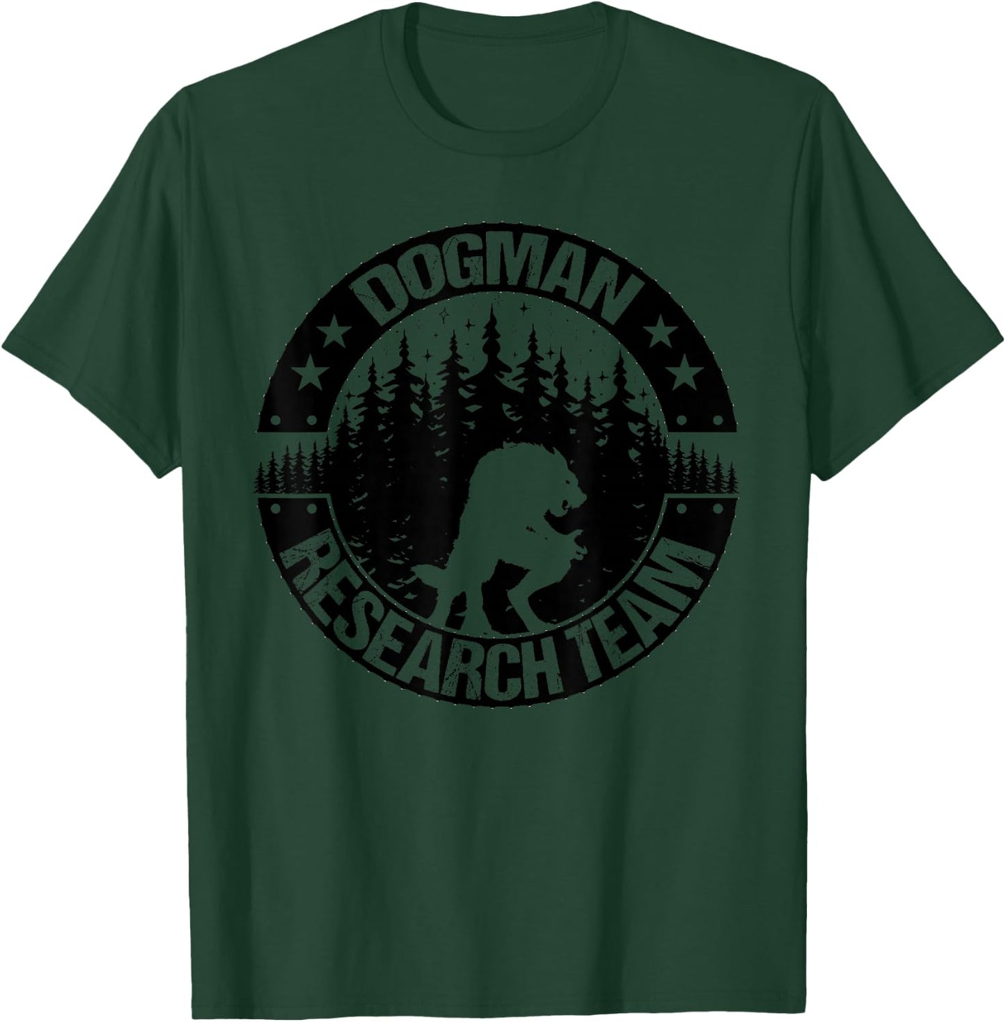 Cryptid Dogman Research Team Women Cryptozoology T-Shirt - T-Shirt | Forest
