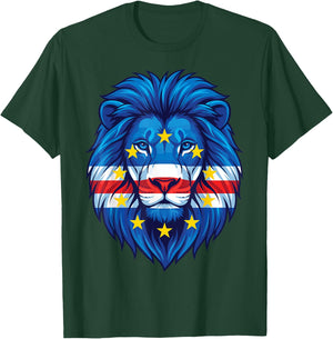 Cape Verde Flag Lion, Cape Verdean Flag, Cabo Verde T-Shirt - T-Shirt | Forest
