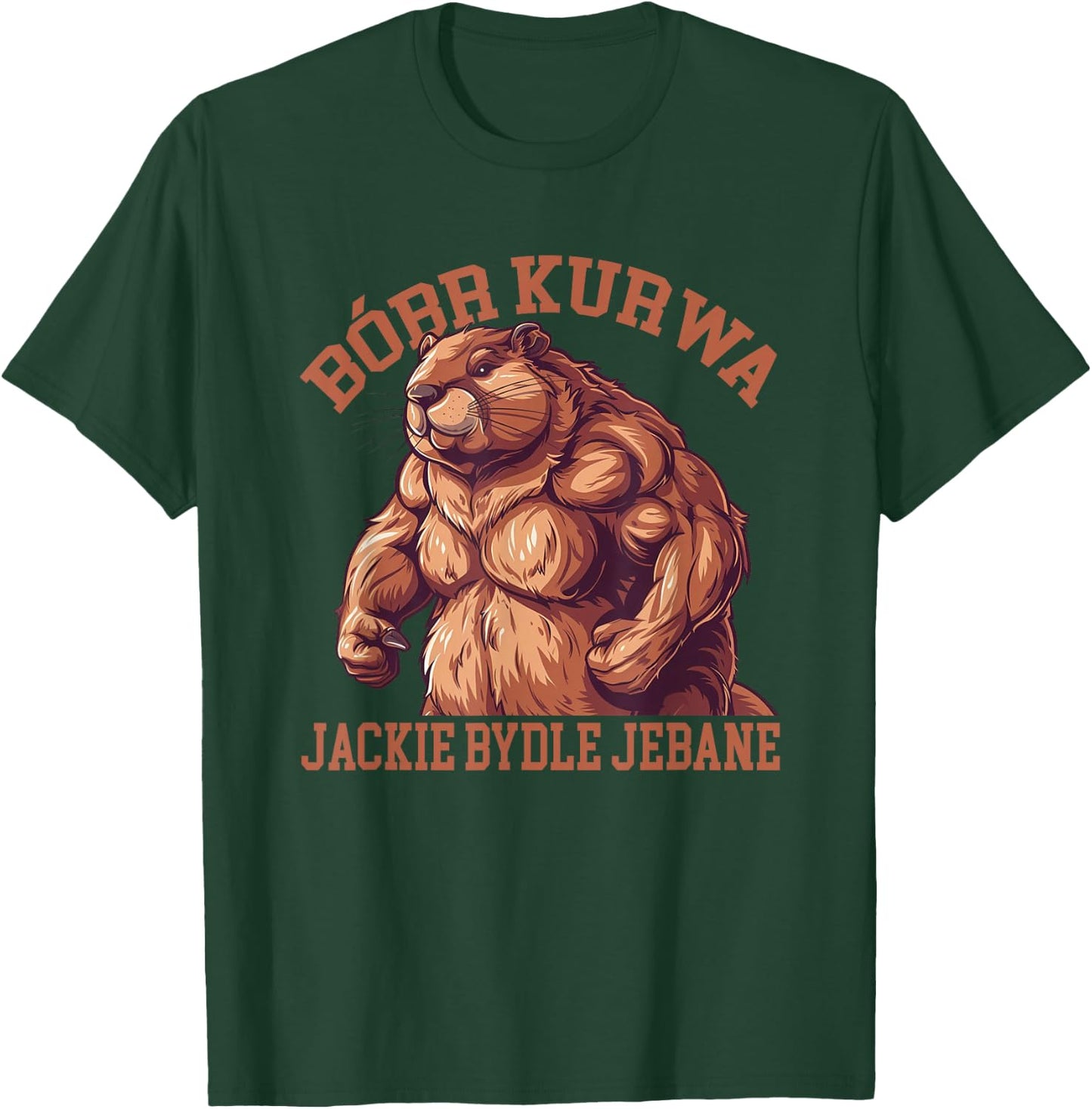 Bober Bobr Kurwa , Small, Black T-Shirt - T-Shirt | Forest