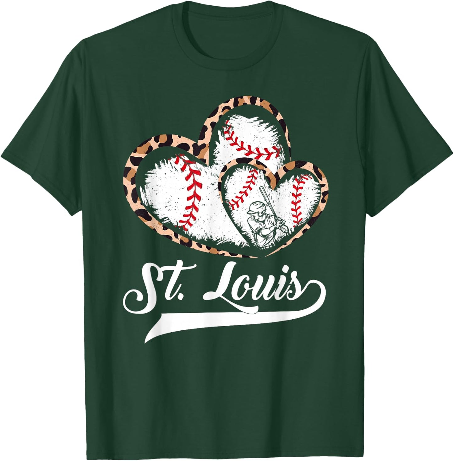 Vintage St.Louis Heart T-Shirt - T-Shirt | Forest